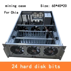 Boîtier pour serveur, 4U, boîtier pour boîtier de 24 disques durs, support de plateforme, connexion directe, norme ATX 