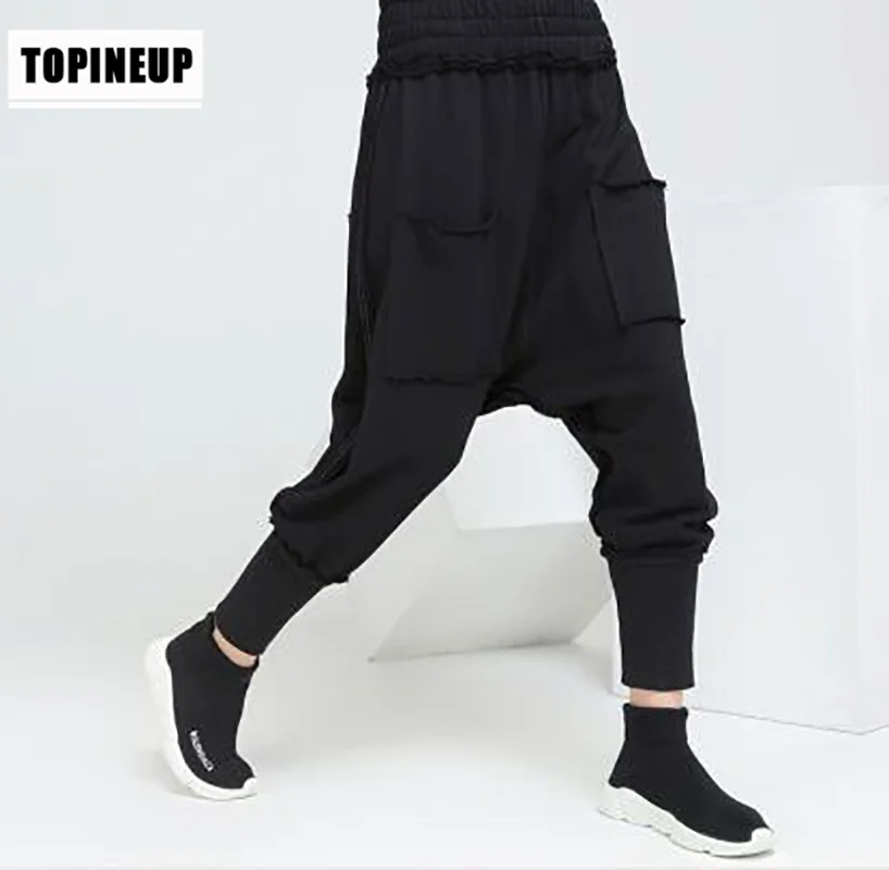 Дизайн осень коллекции из хлопка и льна slim Fit обтягивающие штаны с эластичной резинкой на талии, штаны-шаровары