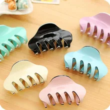 6 типов женских заколок для волос большого размера акриловая заколка для волос одноцветная женская заколка для волос Краб для волос женские аксессуары для волос