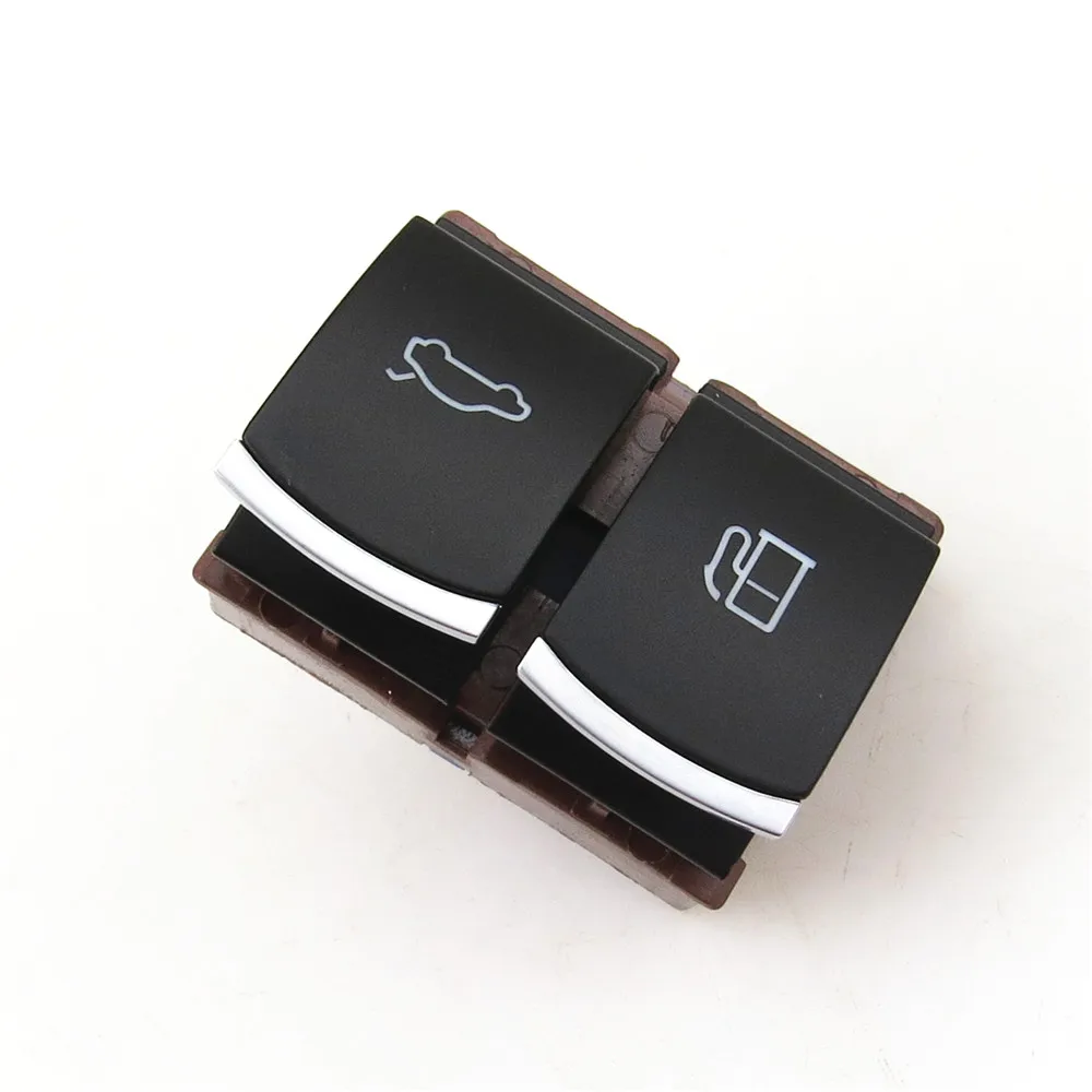 Readxt Car Accessories Chrome Trunk Lid Release Switch Button+gas Door