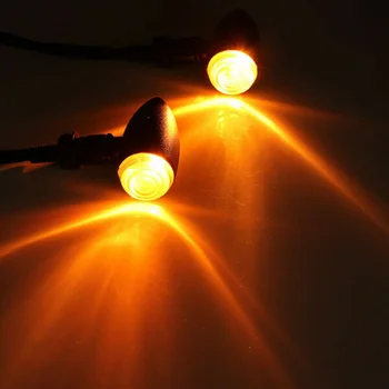 

For Harley Turn Signal Lights Motorcycle 1 Pair Black New High quality