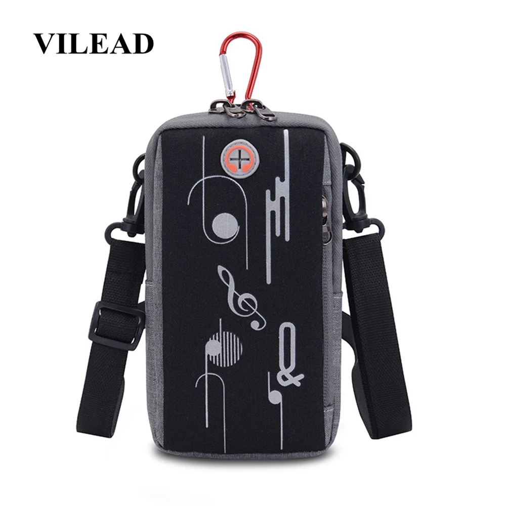 

Vilead Waterproof Nylon Running Bag Outdoor Music Sports Arm Bag Men Women Adjustable Belt Fitness Cellphone Holder Waist Bag
