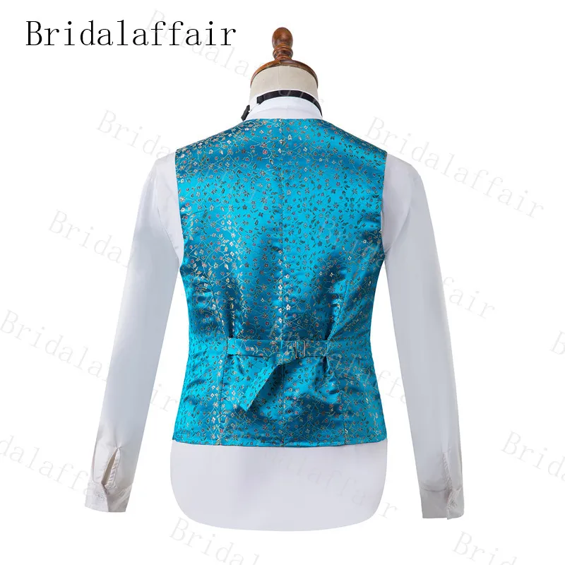 Bridalaffair красочные облака узор мужские свадебные костюмы итальянский дизайн на заказ черный смокинг пиджак 3 шт. костюмы жениха