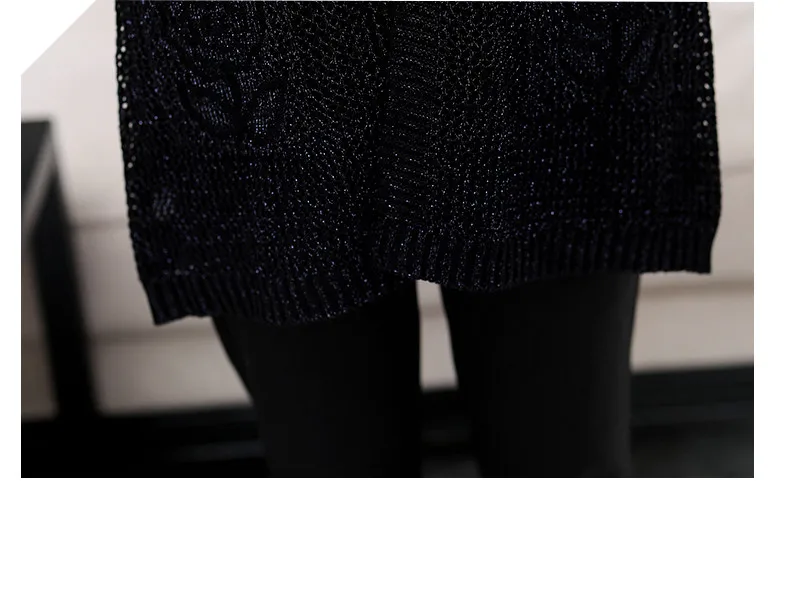 XJXKS Women long cardigan autumn new loose plus size comfortable wool knitted cardigan fashion hollow women sweater