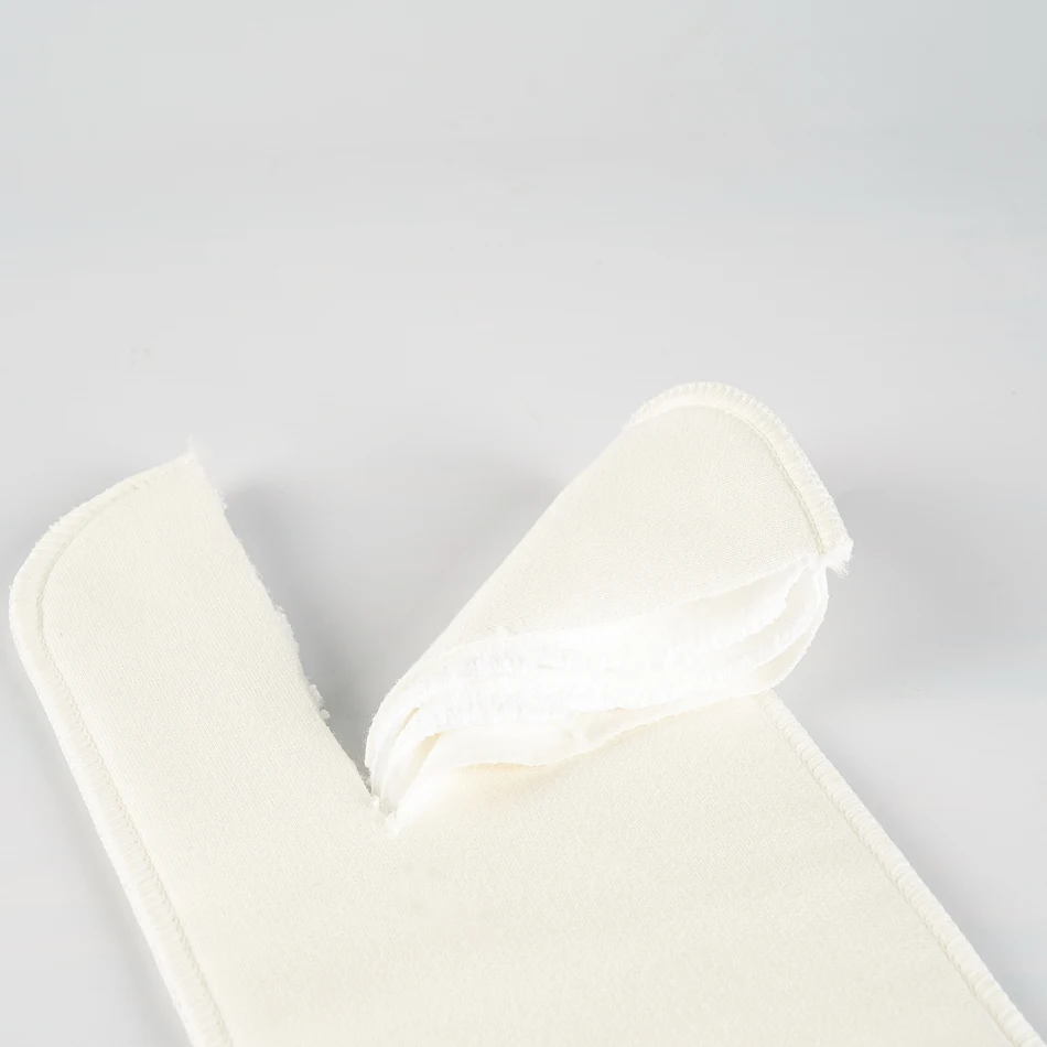 Feliz Flauta-Baby Cloth Diaper Insert, 2 Camadas de Algodão de Bambu, 2 Camadas de Microfibra, respirável e Suavidade, 10 Pcs por lote