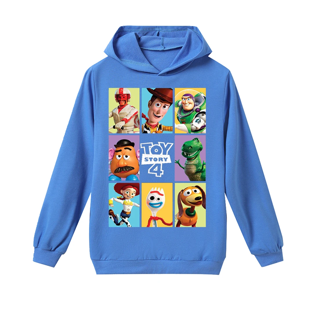 Toy Story4/Детские толстовки с капюшоном; высокое качество; длинный рукав; Хлопок; с капюшоном; Цвет черный, белый; модная детская одежда для мальчиков и девочек; дышащая - Цвет: H1079