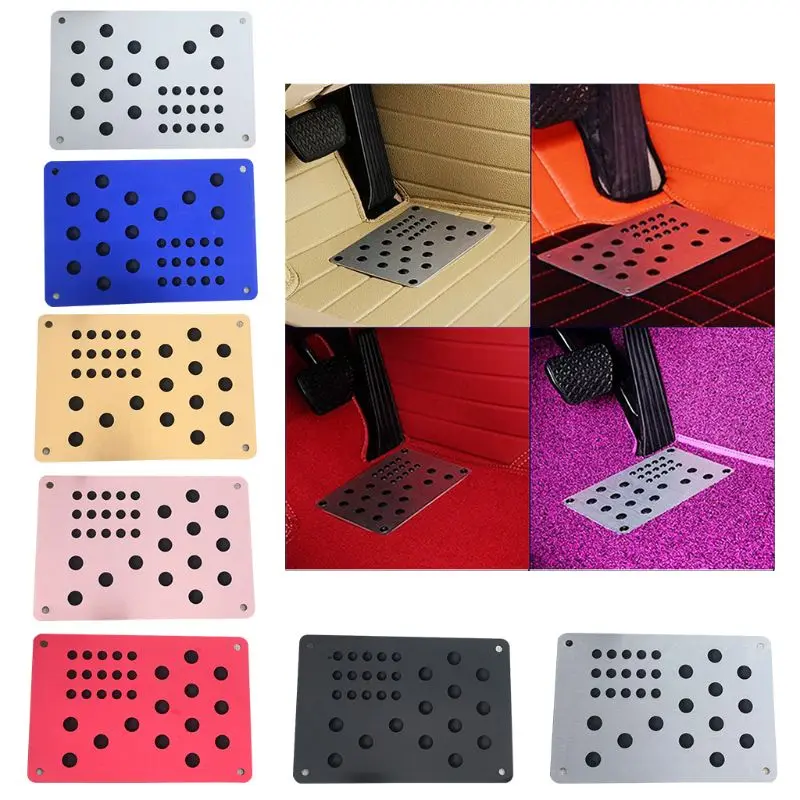 1pc Universal Car Floor Mat Foot Heel Scuff Plate Non slip Carpet Patch