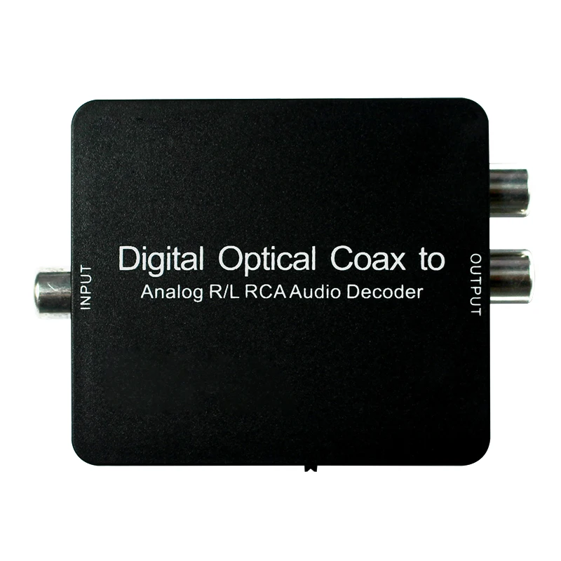 1pcs digital optical coax to analog R/L RCA audio decoder, Digital to Analog Decoder FOR Dolby