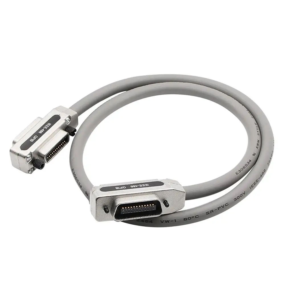 

1.0m/1.5m/3m Durable ABS Cable GPIB Cable with Universal Interfaces Metal Connector Plug for Laboratory Testing Equipment