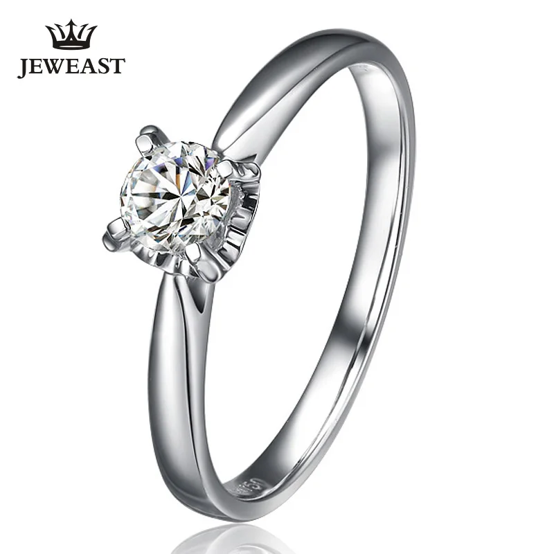 ZSG Natural diamond 18K gold Pure Gold Ring Real Solid Trendy Classic Party Fine Jewelry Hot Sell New 2019 | Украшения и