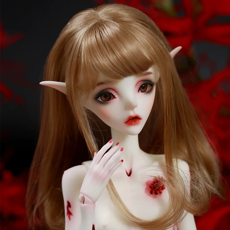 1//4 BJD Doll Girl Bella free eyes with face make up Dolls Resin