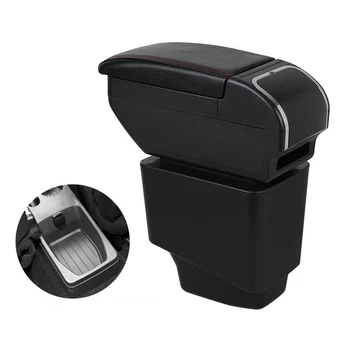 

Special Car Armrest Box For Renault Captur Armrest Box Custom Made Auto Central Armrest Pad USB Interface Cup holder