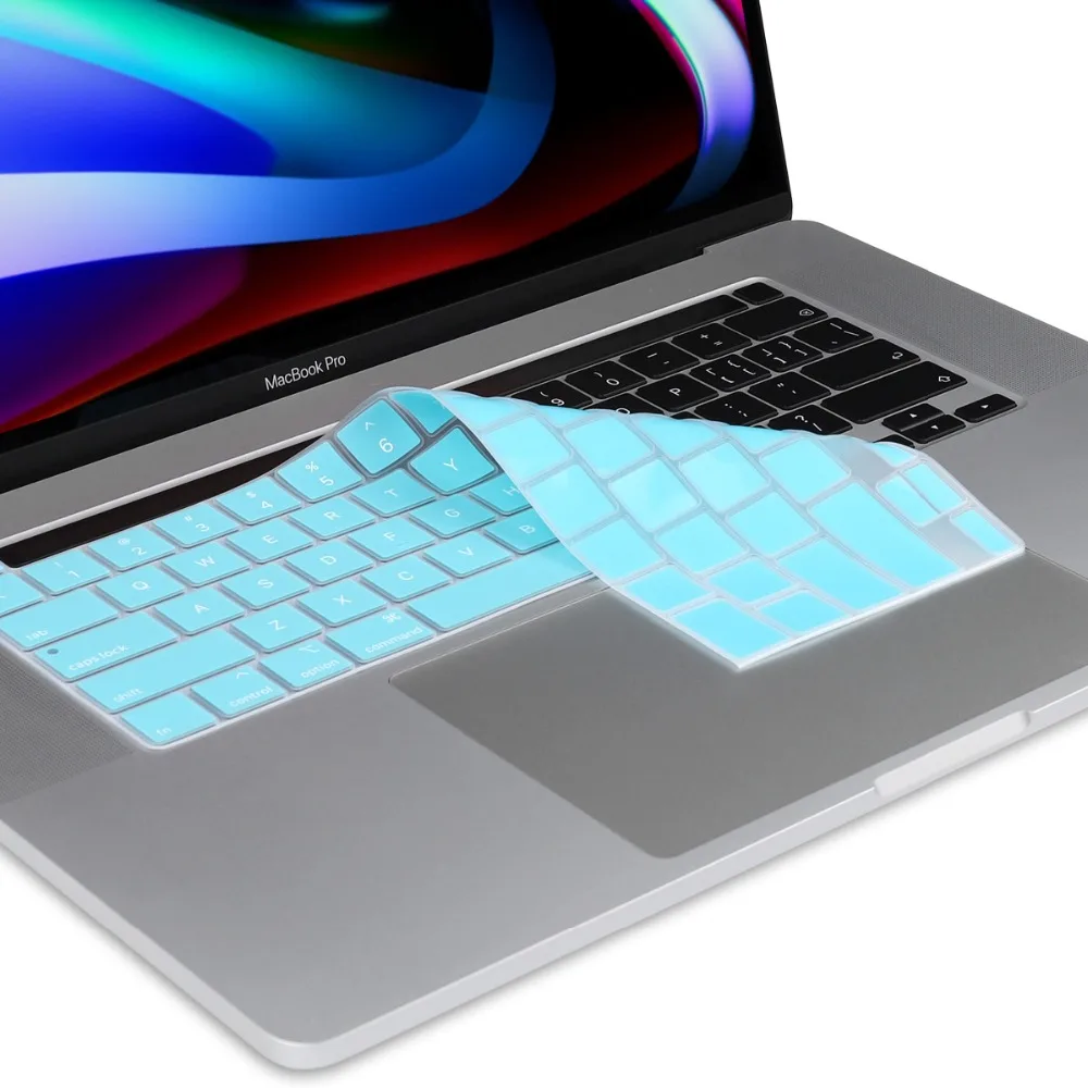 Американская английская Силиконовая накладка для клавиатуры прозрачная защита для Macbook New Pro 16 дюймов A2141 Сенсорная панель/Touch ID