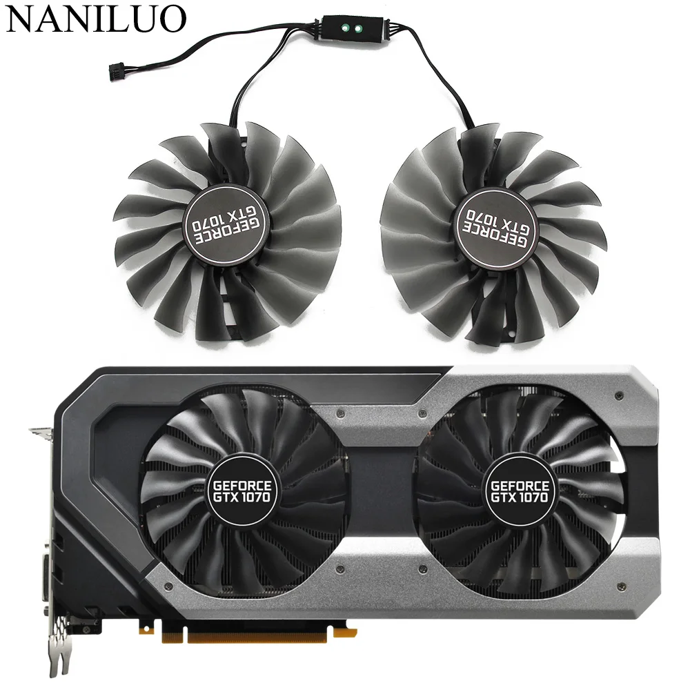Вентилятор Охлаждения видеокарты GAA8S2U FD10015H12S DC12V 0.45A для EMTek PALIT GTX 1070 GTX1070 Super