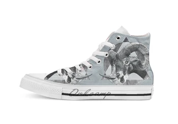 

Horns Space breathable Casual High Top lace-up Canvas shoes sneakers Drop shipping