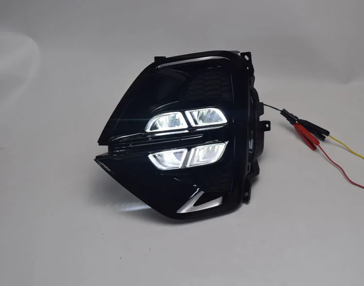 YUANEN для Kia Sportage KX5 led DRL Передняя противотуманная фара крышка дневного света