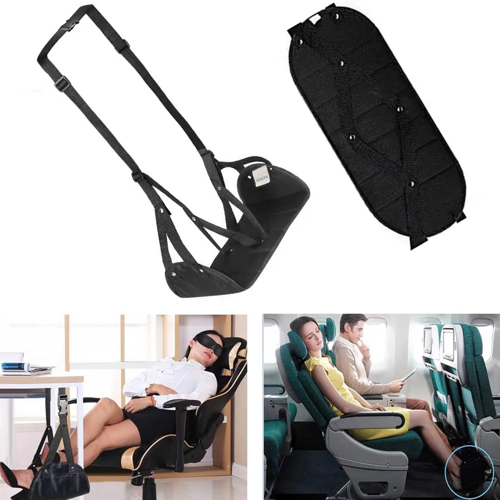 

Adjustable Height Flight Pad Portable Improve Circulation Travel Footrest Accessories Fatigue Relieve Foot Hammock Office Leg
