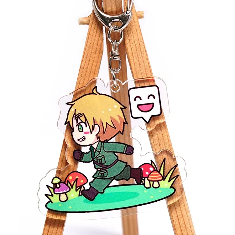 Аниме оси силы Hetalia APH брелок для ключей акриловый кулон подарок - Цвет: Синий