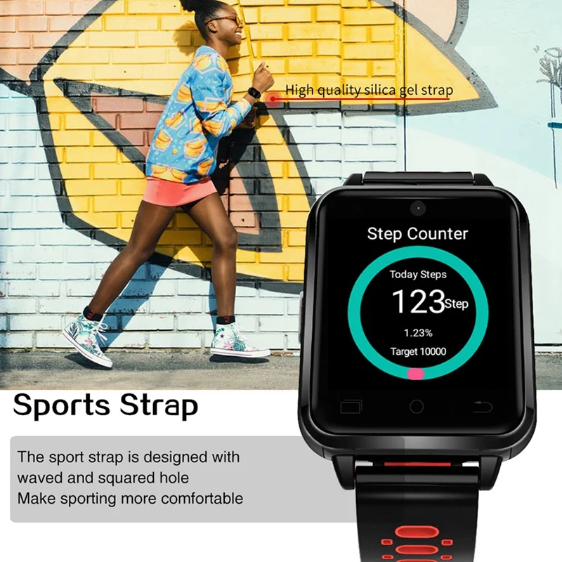 Q1 Pro 4G Smart Watch Android 6.0 Mtk6737 Quad Core 1Gb/8Gb Smartwatch Phone Heart Rate Sim Card Support Change Strap 18Mm