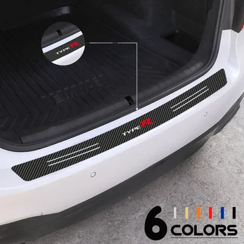 

Car Styling Typer Emblem Carbon Fiber Rear Trunk Bumper Protector Waterproof Sticker For Honda City CR-V XR-V HR-V Accord Jazz