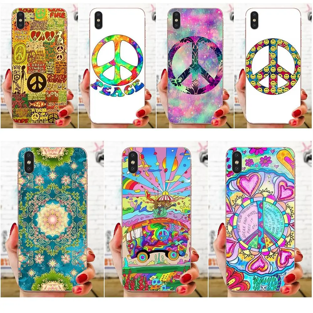 Хиппи Psychedelic для Apple iPhone 4 4S 5 5C 5S SE 6 6S 7 8 11 Plus Pro X XS Max XR Новый чехол телефона с принтом