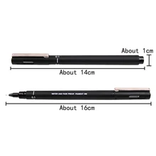 6 шт./лот ручка для рисования ультра тонкая линия художественный маркер черные чернила 005 01 02 03 05 08 ручка для рисования офисный Школьный набор