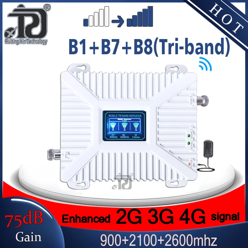 900 2100 2600mhz 4G signal booster 2g 3g 4g Mobile