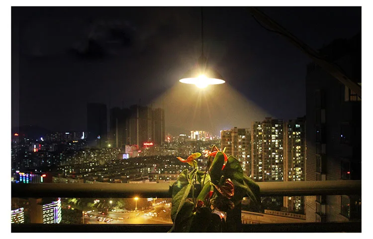 Lustre de Luz Solar com Controle Luz para Jardim ao ar Remoto Retro Abajur Solar Lâmpada Led 3 Metro Cabo Pendurado Livre Quintal Mod. 129485 3 Lustre de luz solar com controle remoto