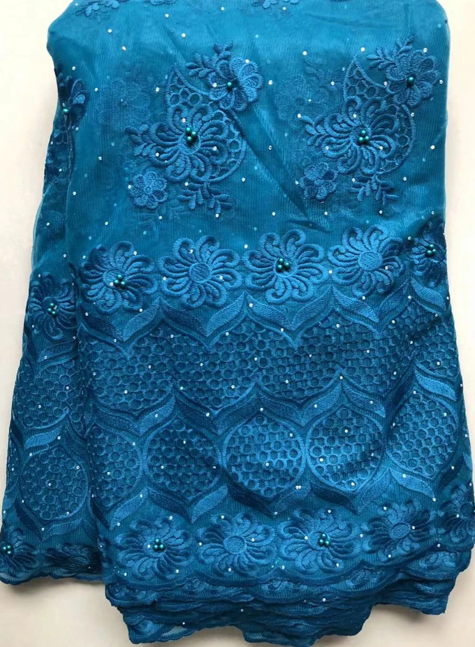 Африканская кружевная ткань вышитые нигерийские кружева ткань для невесты высокое качество Французский Тюль кружевная ткань для женского платья ELL4586