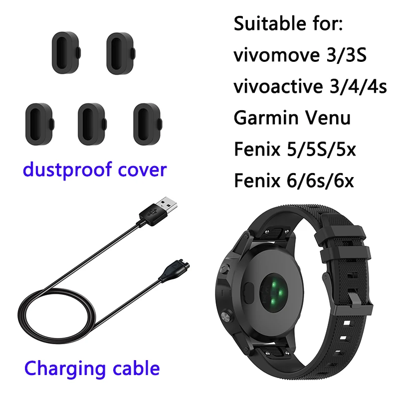 Зарядное устройство для Garmin vivoactive 4 4S vivomove 3S Venu аксессуары для умных часов зарядный кабель для Fenix 6/6s/6X адаптер зарядное устройство
