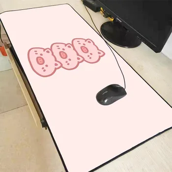 

Pink Pig Painting RGB Gaming Mouse Pad Oversize Glowing Led Extended Mousepad Non-Slip Rubber Base Computer Keyboard Pad Mat