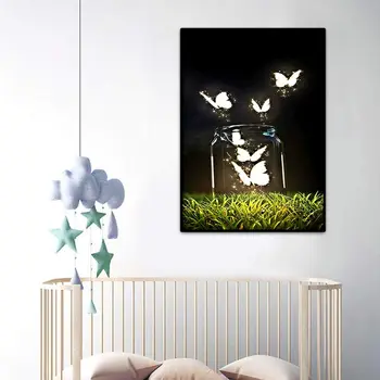 

5D Diamond Painting Glowing Butterfly by Number Kits Painting Cross Stitch Dril