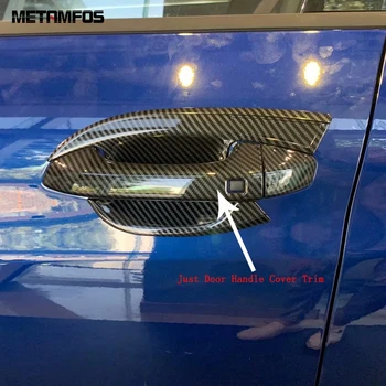 

For Kia Optima 2020 2021 Carbon Fiber Door Handle Catch Cover Molding Trim Protection Cap Exterior Accessories Car Styling