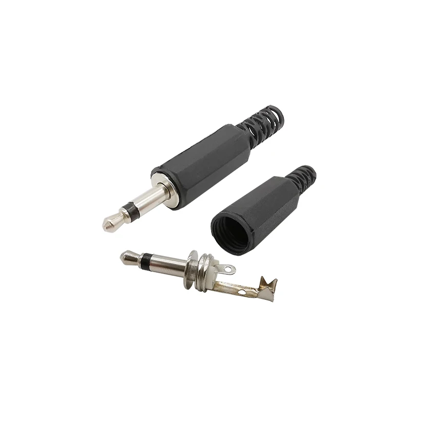 DIY Audio 3.5mm Male Mono Plug Jack - Solder Type Headphone Cable Extension Connector, Single Channel Adapter Description Image.This Product Can Be Found With The Tag Names Connectors, Connectors Terminals, Electrical Equipment Supplies, Solder type