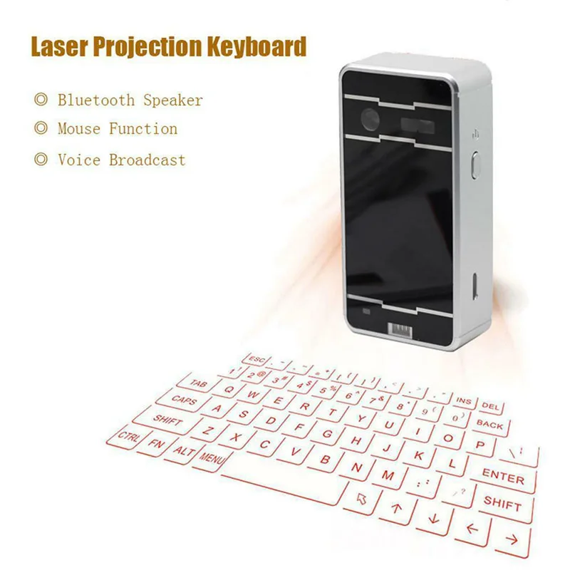 

Portable Virtual Lasers keyboard Mouse Wireless Bluetooth Lasers Projection Speaker HSJ-19