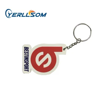 

High Quality Customized Peronalized 2D soft rubber keychain with custom shape for events K20053008