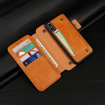 

Wallet Case for iPhone 11 Pro Max XS MAX XR 8 Plus 7 Plus 6S Plus 6 Plus PU Leather Phone Bag Shell Separable Case Cover Capa