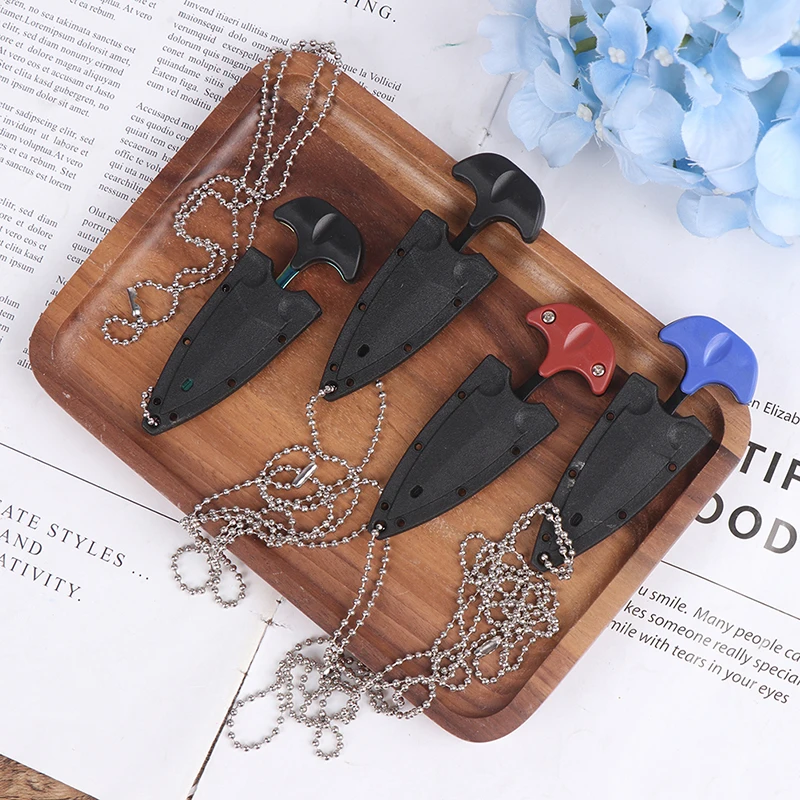 

Multifunctional Mini Hanging Necklace Knife Protable Outdoor Camping Knife Rescue Survival Tool Tea Knife Mini Tool EDC Tools