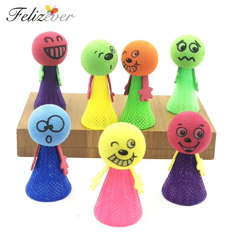 12PCS Jumping Doll Kids Party Toys Party Favors Goodie Bag Piniata Fillers Novelty Toy Gift Toys Boy Girl Fun Games