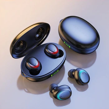 

K1 Bluetooth 5.0 TWS headset LED display Bluetooth headset stereo touch control motion in-ear earbuds microphone headset