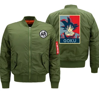 

Streetwear Hot Sale Jacket Men Hip Hop Harajuku Zipper Winter New 2019 Coat Thick Bomber Dragon Ball Jackets Motorcycle Hoodies