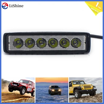 

2Pcs 5.9in 18W Offroad DRL LED Work Light Flood Beam Spotlight 12-24V Daytime Running Light For Boat 4x4 ATV 4WD SUV Car Styling