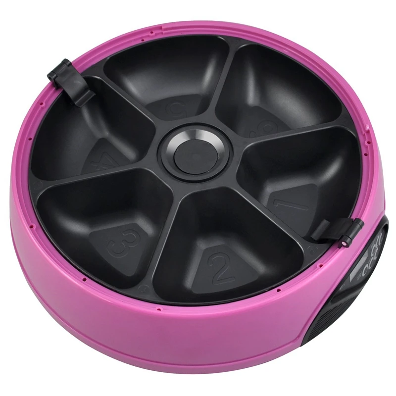 

6 Days Automatic Pet Feeder Bowl 6 Meals - Cat or Dog Holoday Auto Dispencer Bowl with Voice Recorder