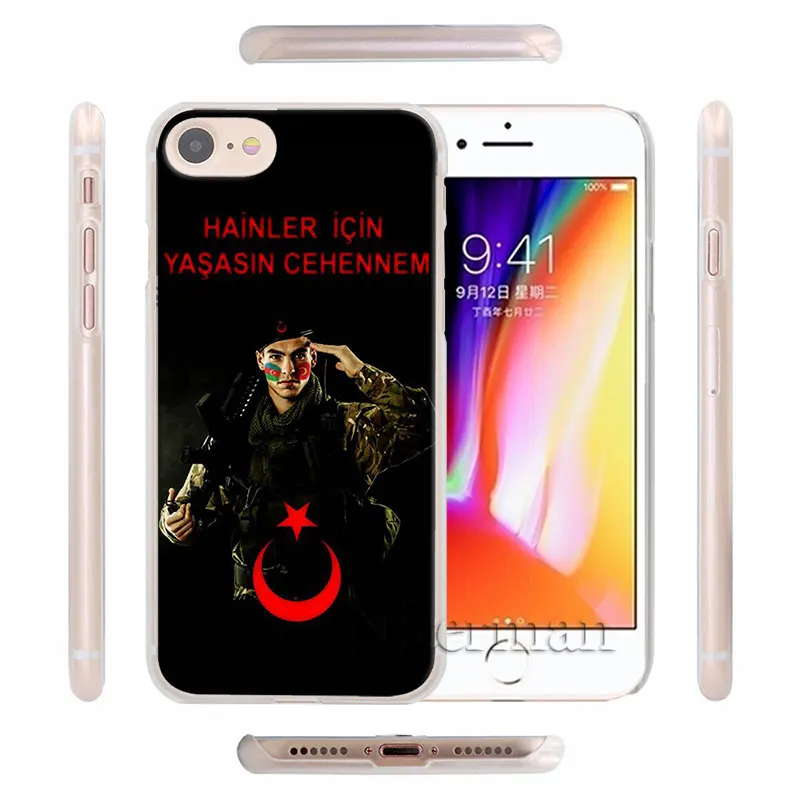 Чехол для телефона с флагом Турции и солдатом для Apple iPhone X, XR, XS, 11 Pro Max, 7, 8, 6, 6s Plus, 5 5S, Жесткий Чехол