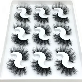

NEW 9 Pairs 6D Faux Mink False Eyelashes Thick Natural Fake Lashes Makeup Fluffy Mink Lashes Extension Mink Eyelashes maquiagem