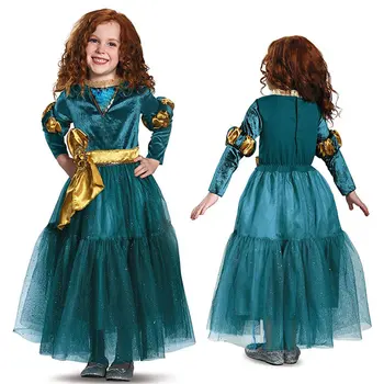 

Elza 2 Princess Dress For Girl Cosplay Costume Christmas Child Disguise Up Ceremony Tunic Kid Puffy Fantasy Frock 10 To 12 Year