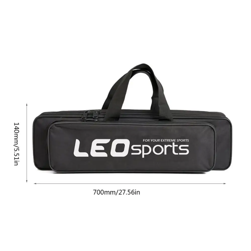 70cm Portable Mini Fishing Bag Leisure Bag Single Layer Oxford Cloth Fishing Tackle Bag Wire Fishing Gear Bag Black - Цвет: 70cm
