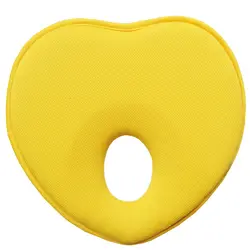 Подушка для новорожденных, плоская подушка для головы, подушка с памятью в форме сердца для маленьких мальчиков и девочек, YTL002