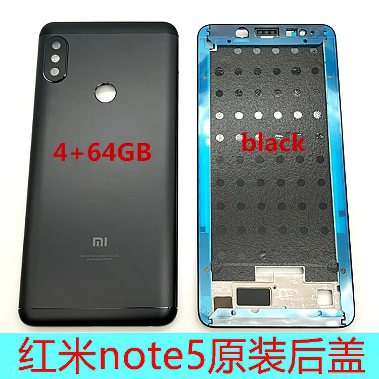 Запасные части для Xiaomi Redmi Note 5, передняя панель с ЖК-рамкой+ задняя крышка для Xiaomi Redmi Note 5 - Цвет: Фиолетовый
