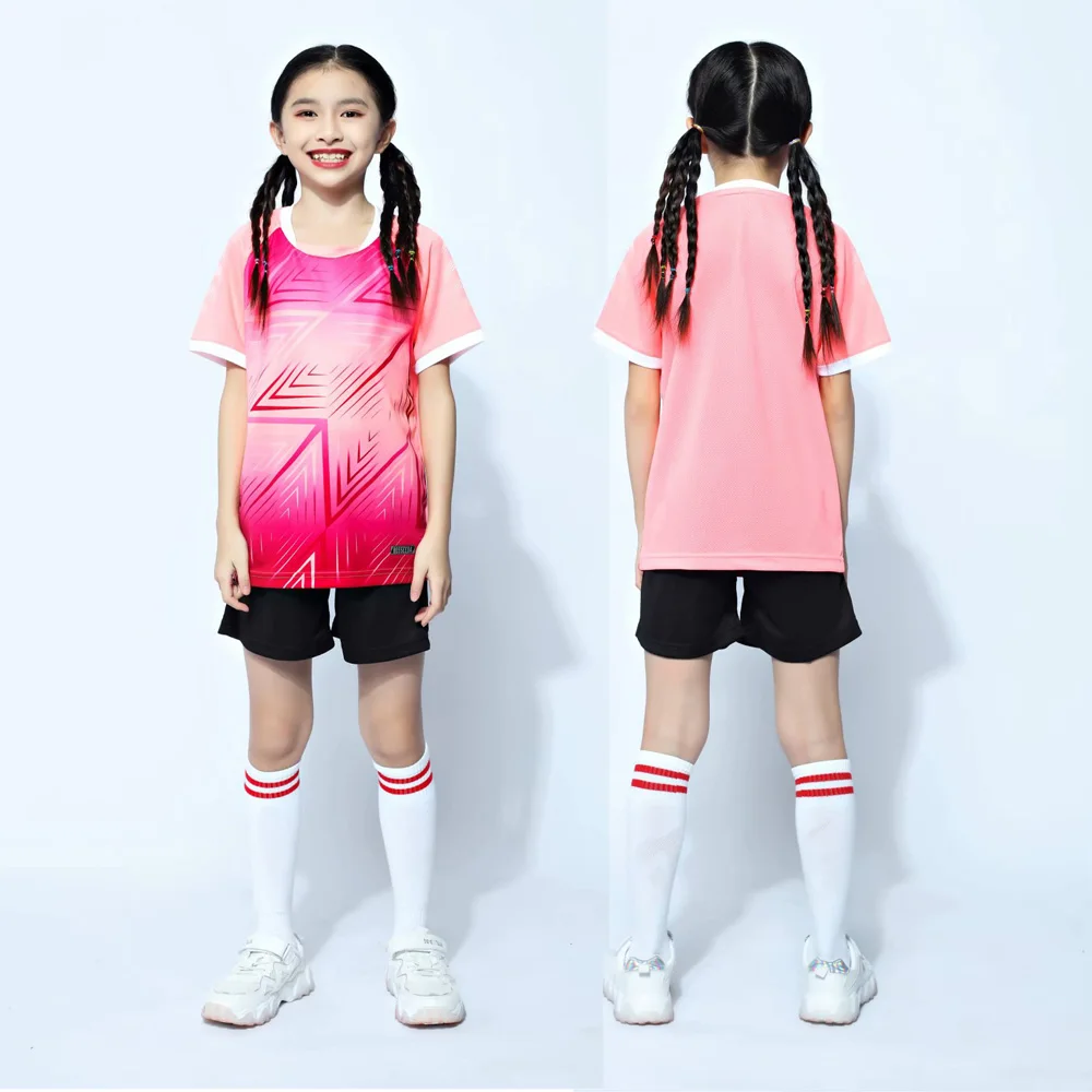 Maglie da calcio per bambini abbigliamento da calcio per ragazzi set manica corta uniforme da calcio per bambini maglia da calcio per ragazze con calzini